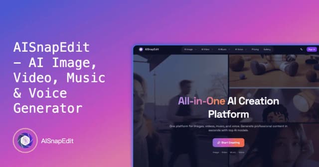 AISnapEdit - AI Image, Video, Music & Voice Generator screenshot 2