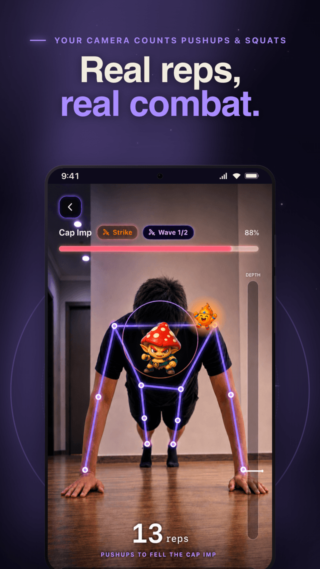 Pushup RPG – Fitness Quest screenshot 1