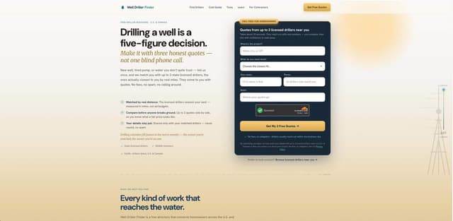 Well Driller Finder screenshot 1