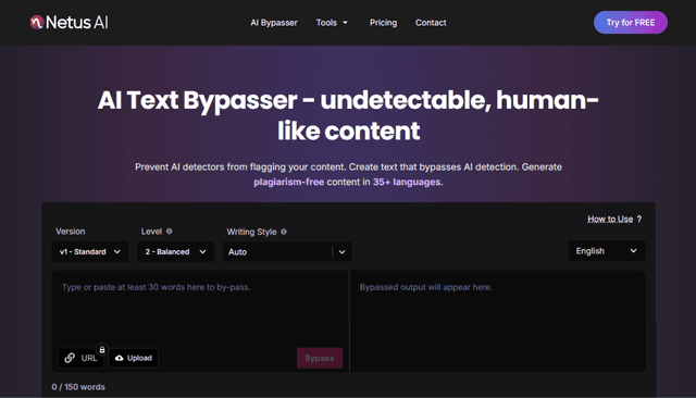 Netus AI | AI Content Detector & AI Bypasser screenshot 2