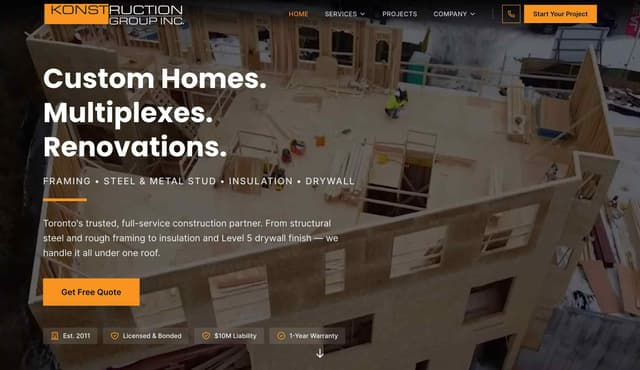 Konstruction Group Inc. screenshot 1