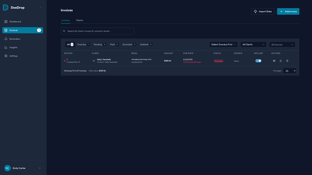 DueDrop screenshot 2
