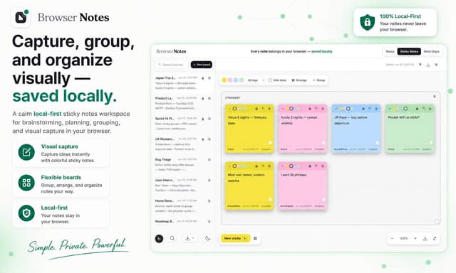 Browser Notes screenshot 2