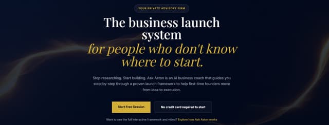 Ask Aston | From Business Idea to First Customer screenshot 1