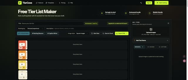 TierCove screenshot 1