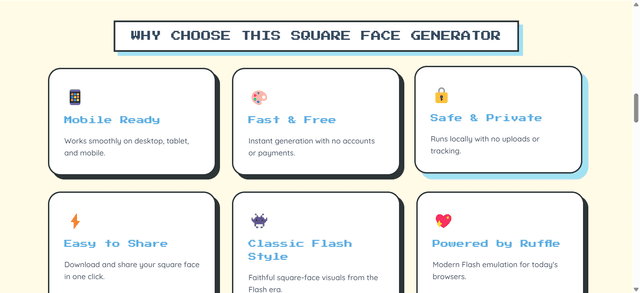 Square Face Generator screenshot 2