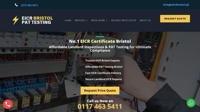 EICR Bristol screenshot 2