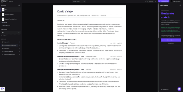 Resume Tailor screenshot 3