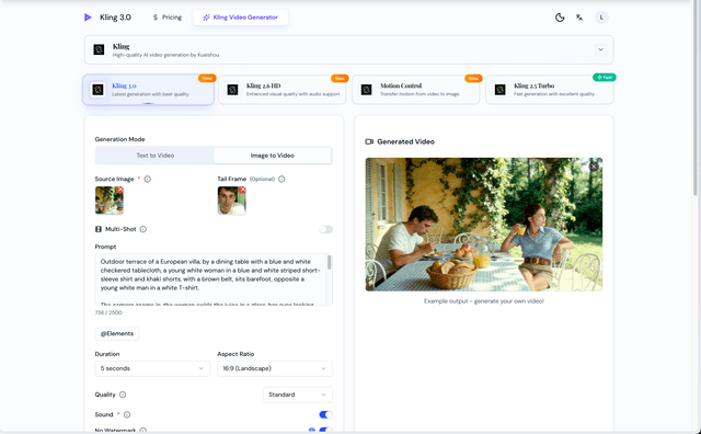Kling 3.0 – AI Video Director screenshot 1