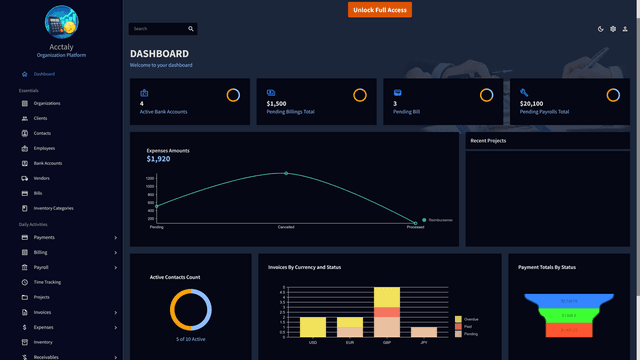 Acctaly screenshot 1
