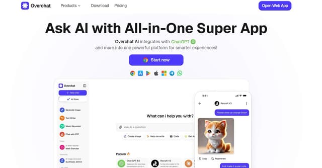 Overchat AI screenshot 1