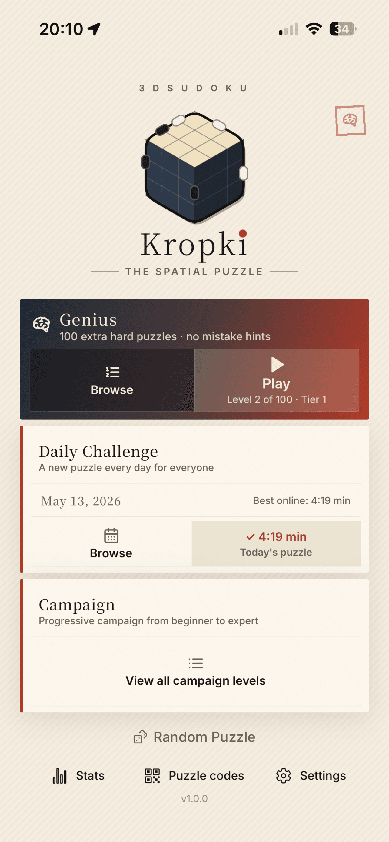 Kropki 3D Sudoku screenshot 3
