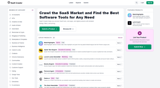 SaaS Crawler screenshot 1