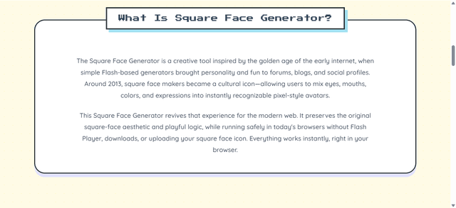 Square Face Generator screenshot 5