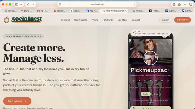 Socialnest.app screenshot 1