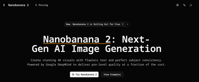 Nanobanana 2 AI Image Generator screenshot 1