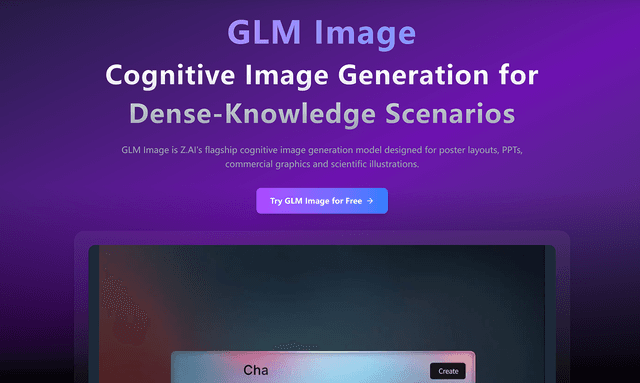 GLM Image – AI Image Generator for Posters & Knowledge screenshot 1