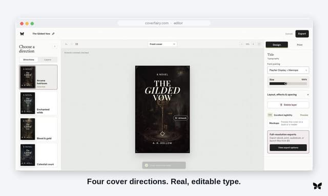 Coverfairy screenshot 1