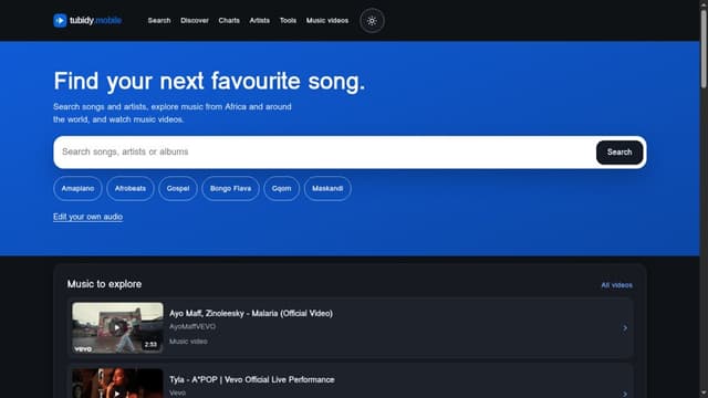 Tubidy.Mobile screenshot 1