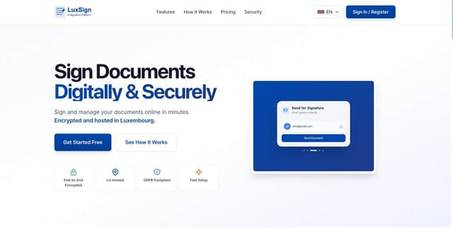 LuxSign screenshot 2