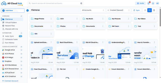 All Cloud Hub screenshot 1