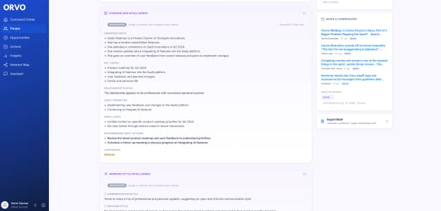 Orvo — Relationship Management Software for Professionals screenshot 5