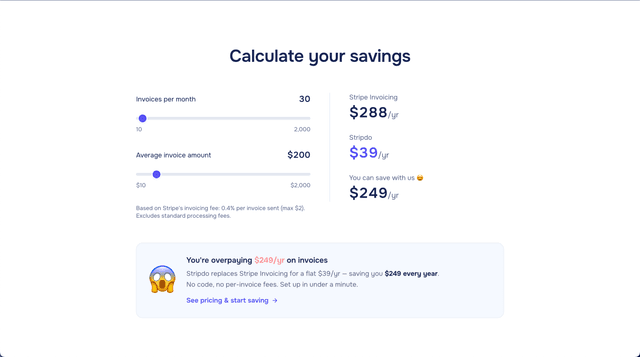 Stripdo | Stop Paying for Stripe Invoices screenshot 2
