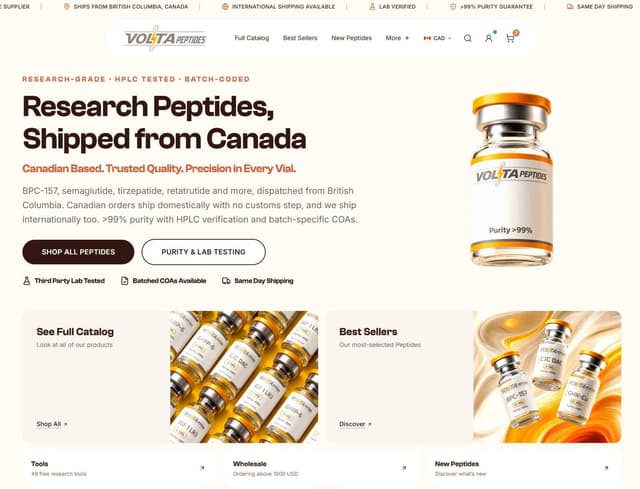 Volta Peptides screenshot 1