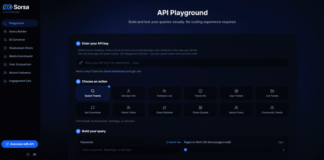 Sorsa API screenshot 3