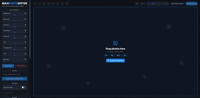 Bulk Photo Editor screenshot 1