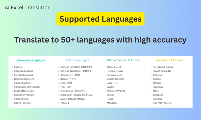 AI Excel Translator screenshot 4