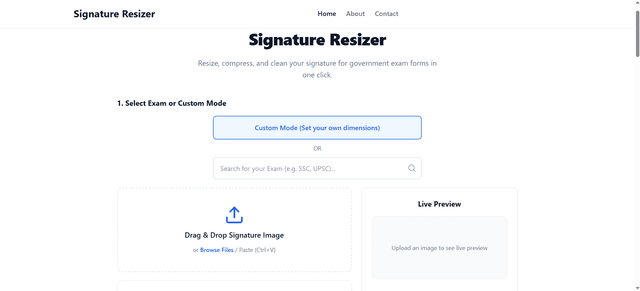 Signature Resizer screenshot 1