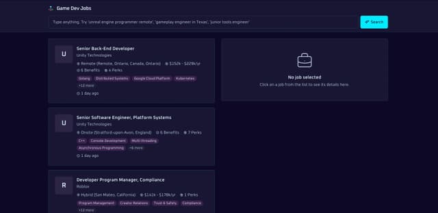 Game Dev Jobs screenshot 1