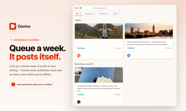 Social Media Scheduler at a Fair Price | Donivo screenshot 3