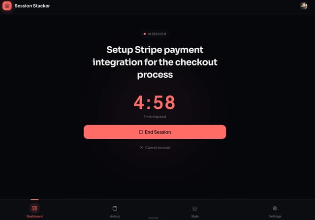 Session Stacker screenshot 1