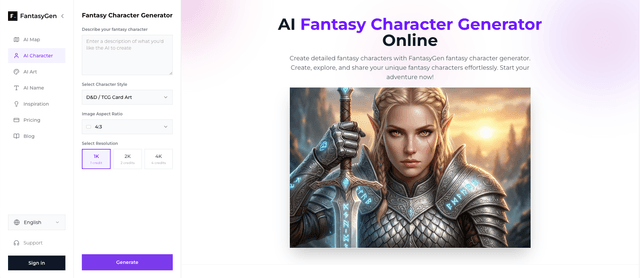 AI Fantasy Map Generator  - FantasyGen screenshot 2