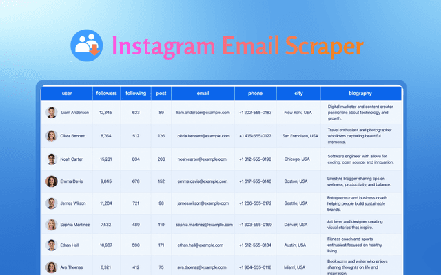 Instagram Email Scraper screenshot 1