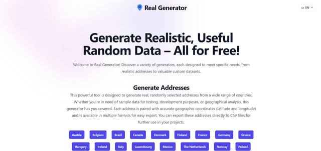 Real Generator screenshot 1