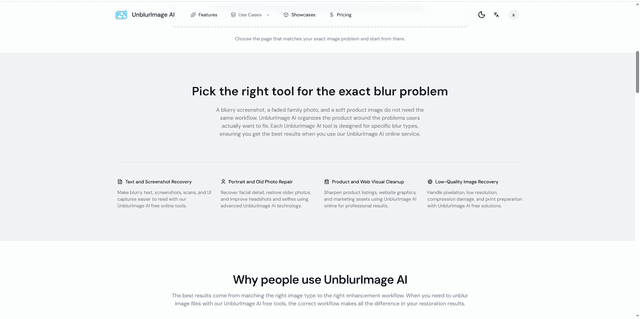 UnblurImage AI screenshot 2