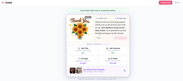 Xwish.ai screenshot 3