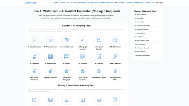 AI Writer Free  - AIWriter screenshot 2