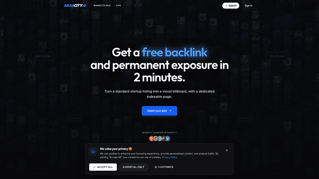 Gamified SaaS Directory & Launch Map | SaaSCity screenshot 2