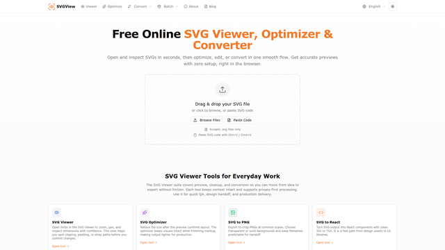 Free Online SVG Viewer, Optimizer & Converter | SVGView screenshot 2