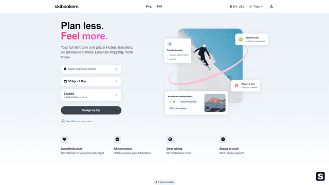 Skibookers — Your Personalized Ski Trip | Skibookers screenshot 1