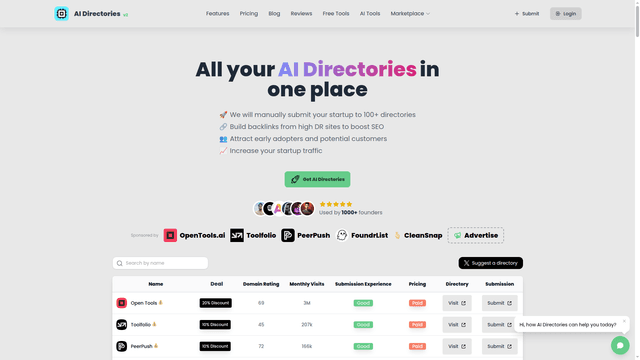 AI Directories screenshot 2
