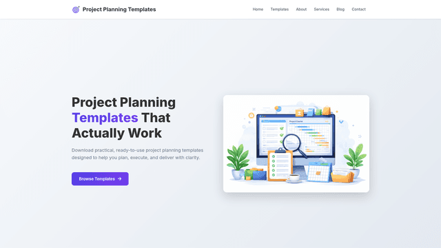 Project Planning Templates screenshot 1