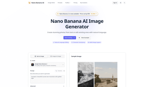 Nano Banana - AI Image Generator | Create & Edit Photos screenshot 1