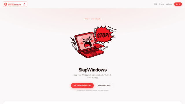 SlapWindows — Slap your laptop. It screams back. screenshot 2