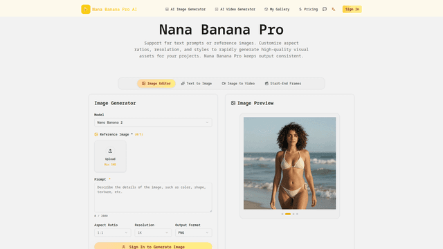 Nana Banana Pro AI screenshot 2