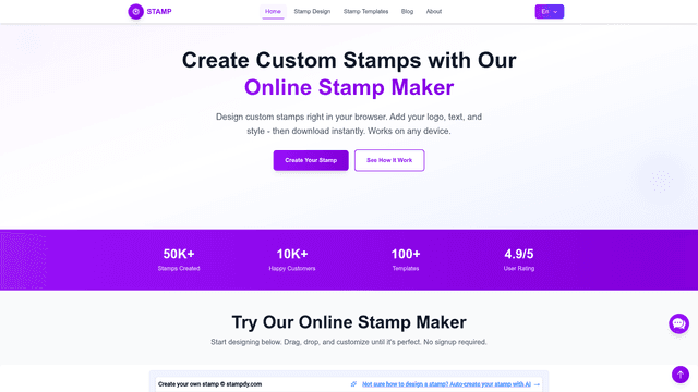 Online Stamp Maker - Create Custom Stamps screenshot 2